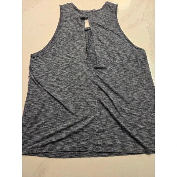 EVCR Womens Wine Puppies Tacos Gym Graphic Tank Top Blue Space Dye Small - Picture 5 of 5